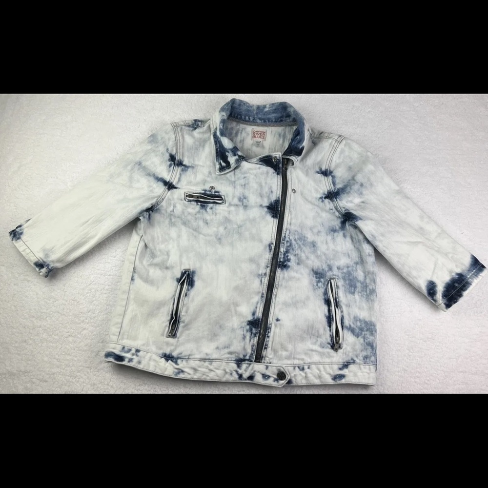Retro Canyon River Blues Jacket Womens Size XL‎ Stone Wash Casual Denim